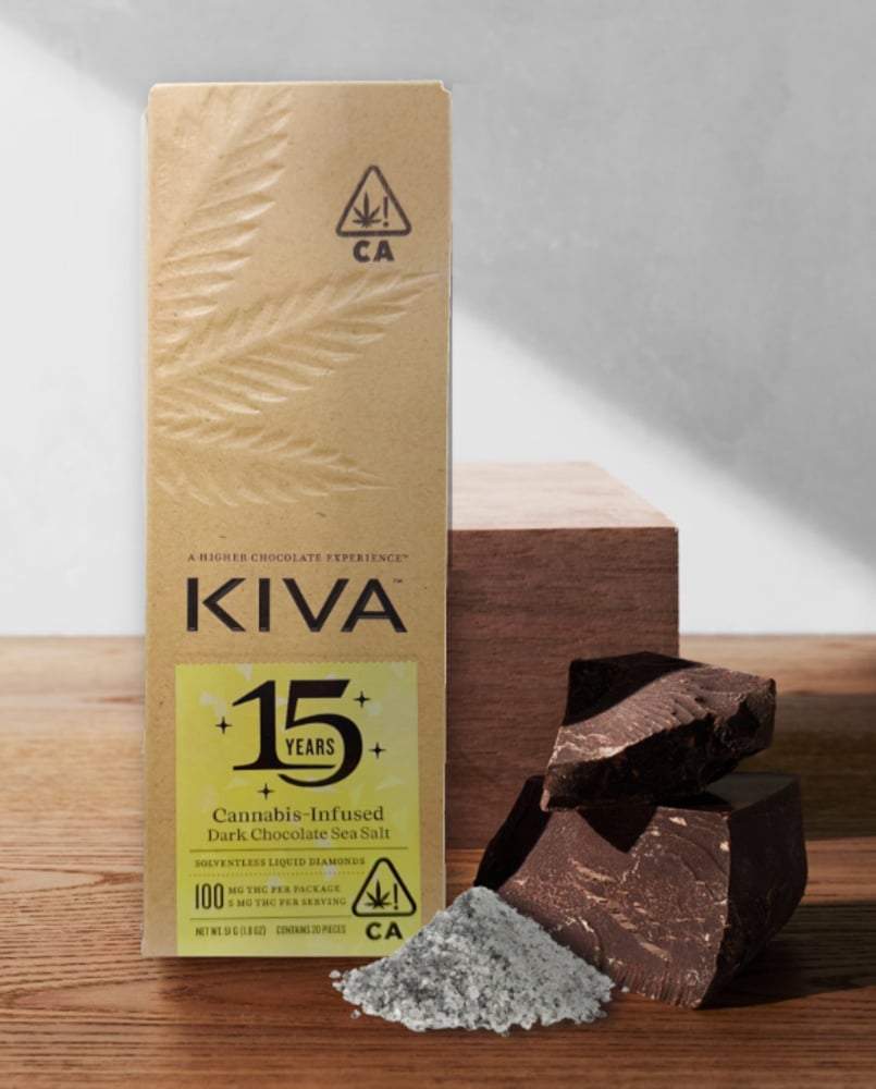 Dark Chocolate Sea Salt - 15 Year Anniversary Edition (100mg THC) Dark Chocolate Sea Salt - 15 Year Anniversary Edition (100mg THC)