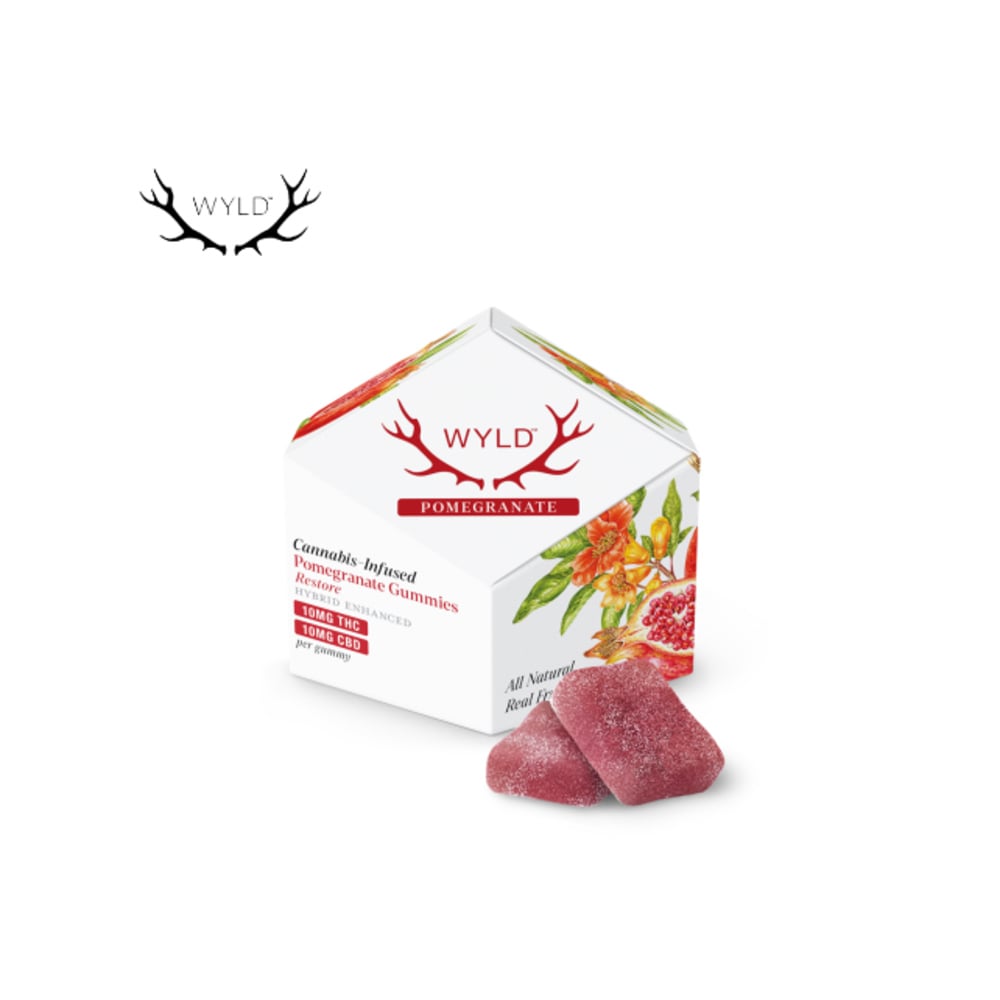 POMEGRANATE 1:1 100MG 10 PACK GUMMIES