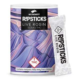 Live Rosin Ripsticks - Strawberry Banana (100mg Full Spectrum THC)
