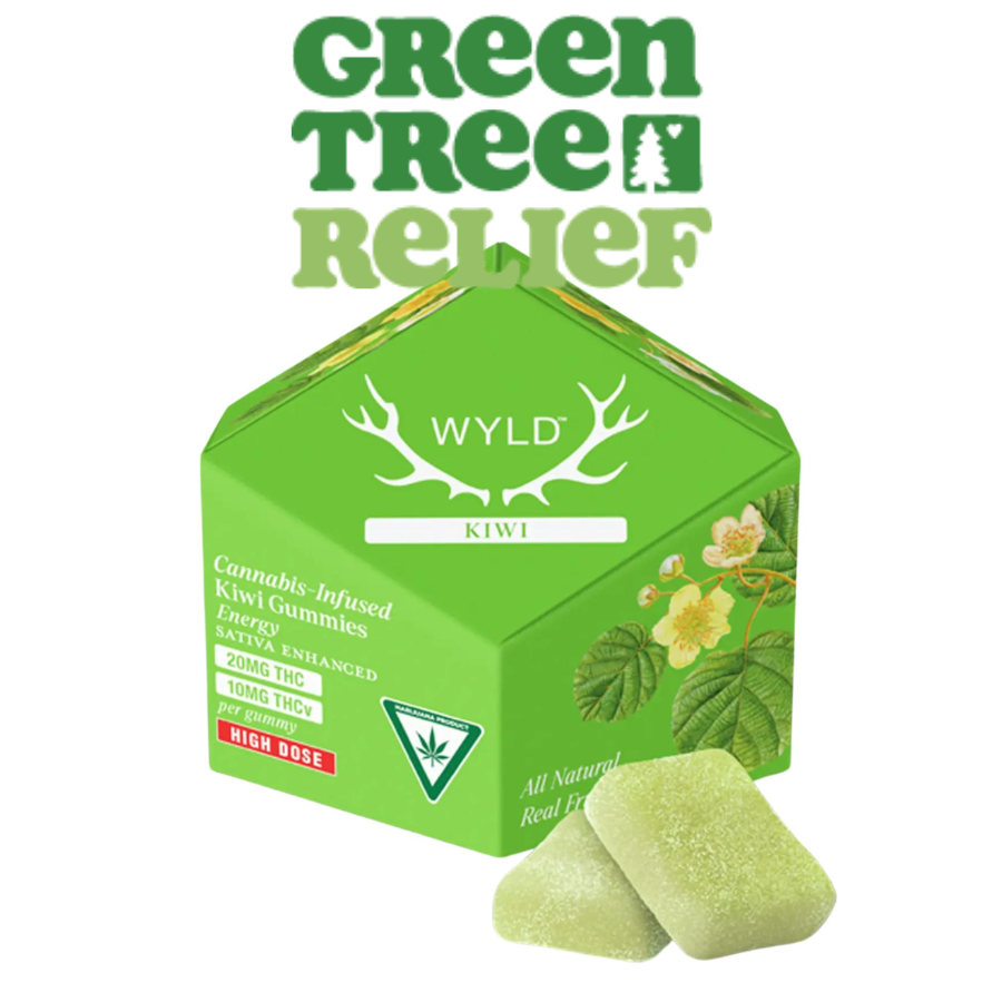 *HIGH DOSE* Kiwi 2:1 THCv + Sativa Enhanced Gummies | 200mg THC:100mg THCv