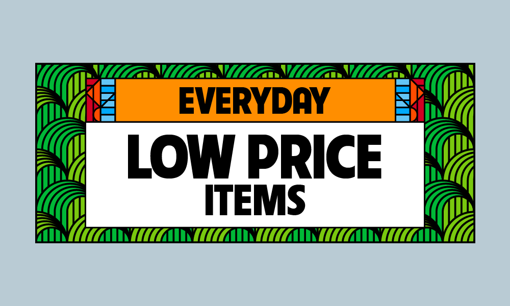 EVERYDAY LOW PRICED ITEMS! special