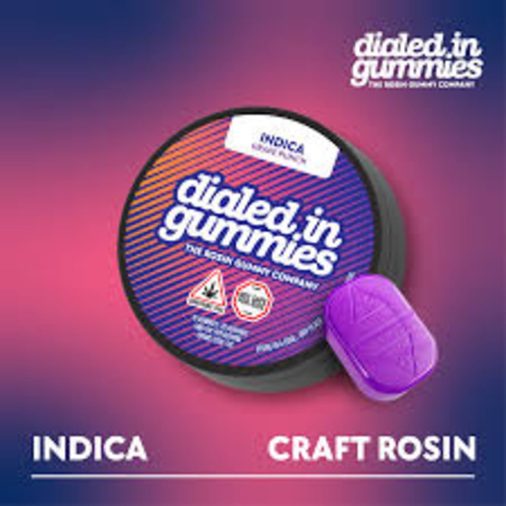 100mg - Grape Punch - Rosin Gummies (10pk - 20 Servings)
