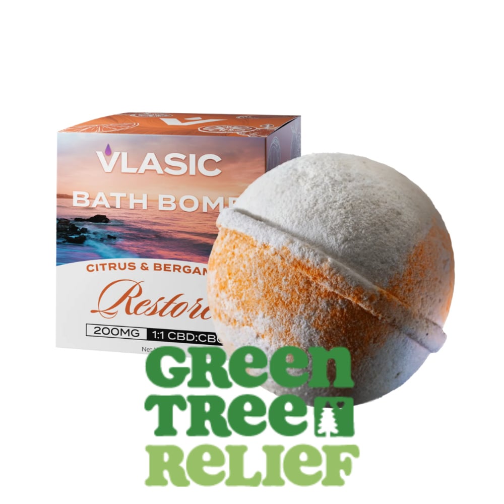 CBG:CBD Bergamot & Citrus Bath Bomb (100mg CBD/100mg CBG)