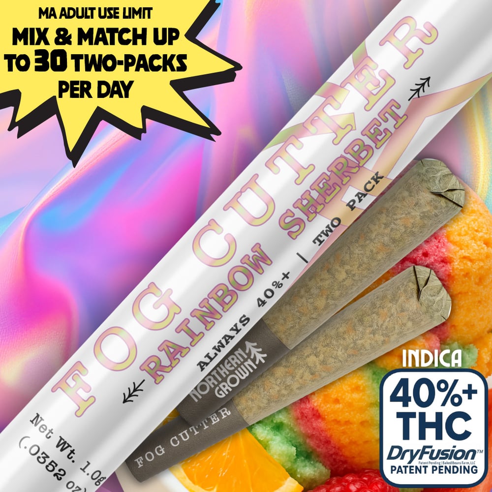 Fog Cutter - Rainbow Sherbet Infused Hydro Pre-Roll 0.5g 2pk (1g) product photo
