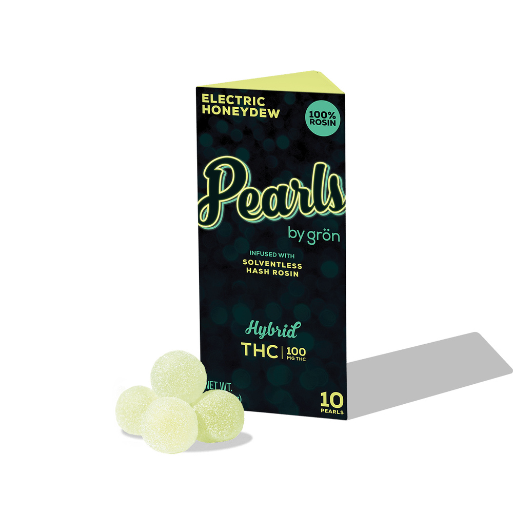 THC Electric Honeydew Pearls - Hybrid (100mg)