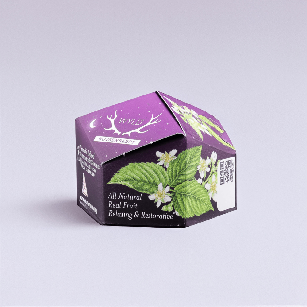 Boysenberry 1:1:1 CBD:CBN + Indica Enhanced Gummies | 100mg THC:CBD:CBN