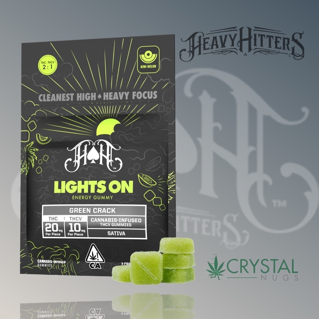 Green Crack Lights On Energy Gummies | 100mg THC - 50mg THCV