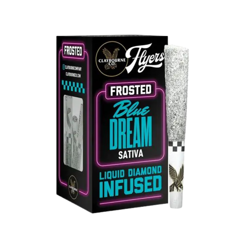 Blue Dream (2.5g) - Diamond Frosted Flyers Pre-Rolls