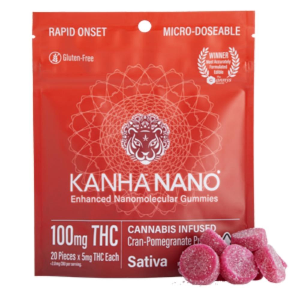 KANHA | NANO | Cran-Pomegranate Punch | Sativa | 100mg THC | 20-pack