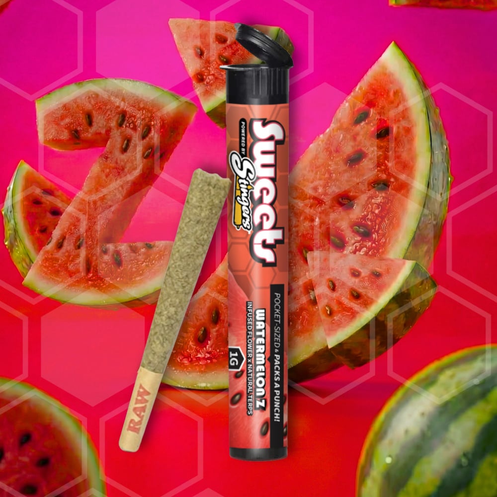Stingers Sweets - Watermelon Z Infused Pre-Roll (1g)