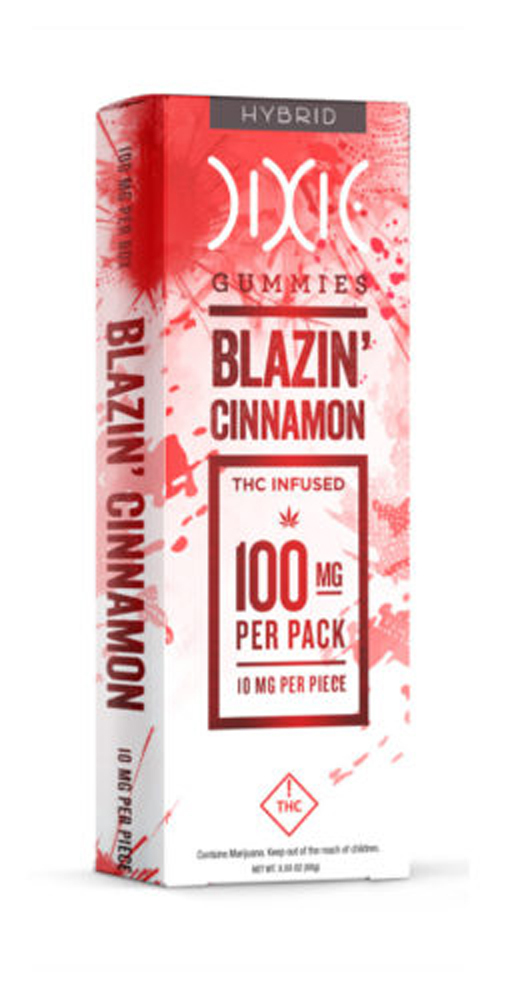 Blazin' Cinnamon Hybrid (100mg) Dixie Gummies Jane