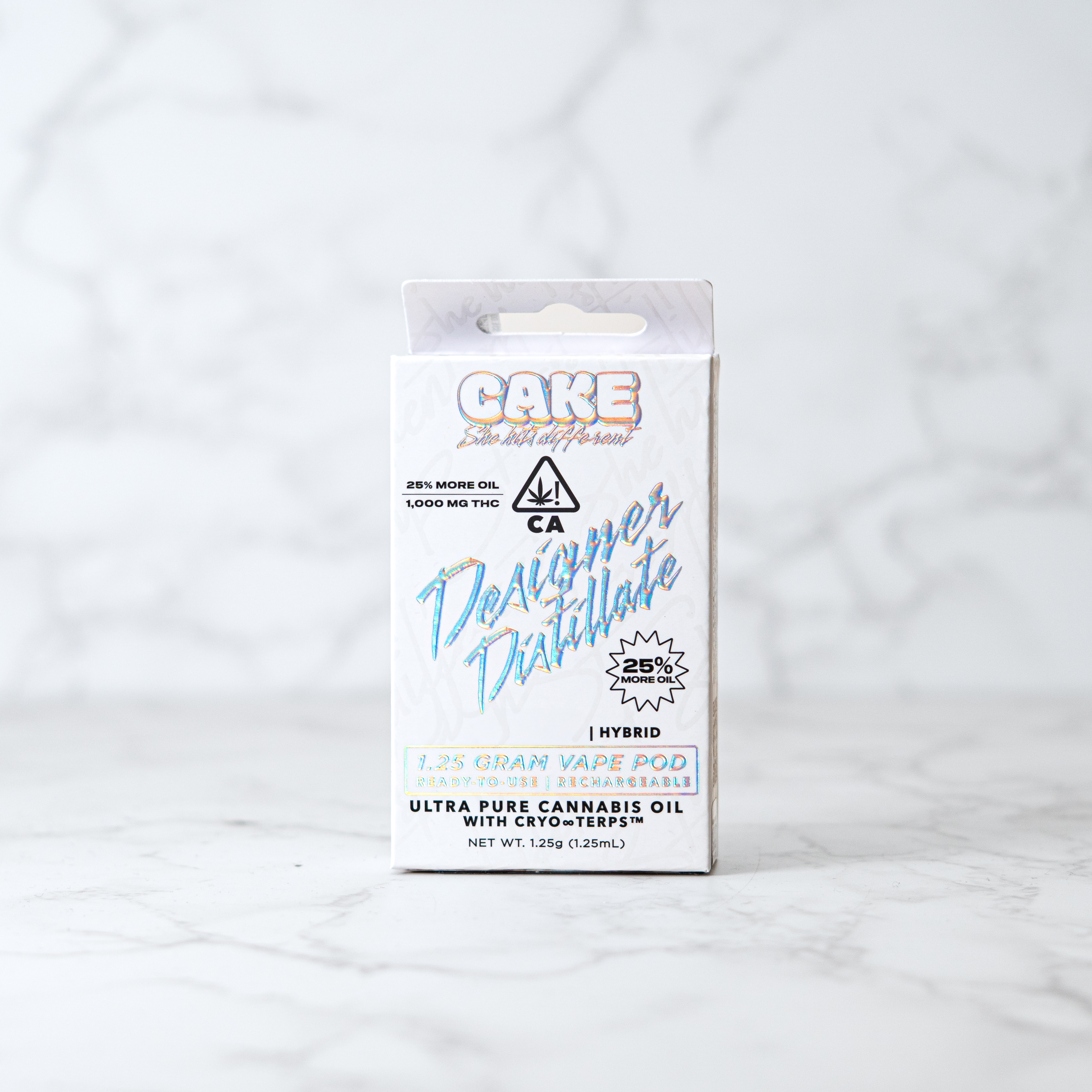 CAKE - PASSION ORANGE GUAVA - RECHARGEABLE ALL IN ONE VAPE CART - HYBRID - [1.25G]