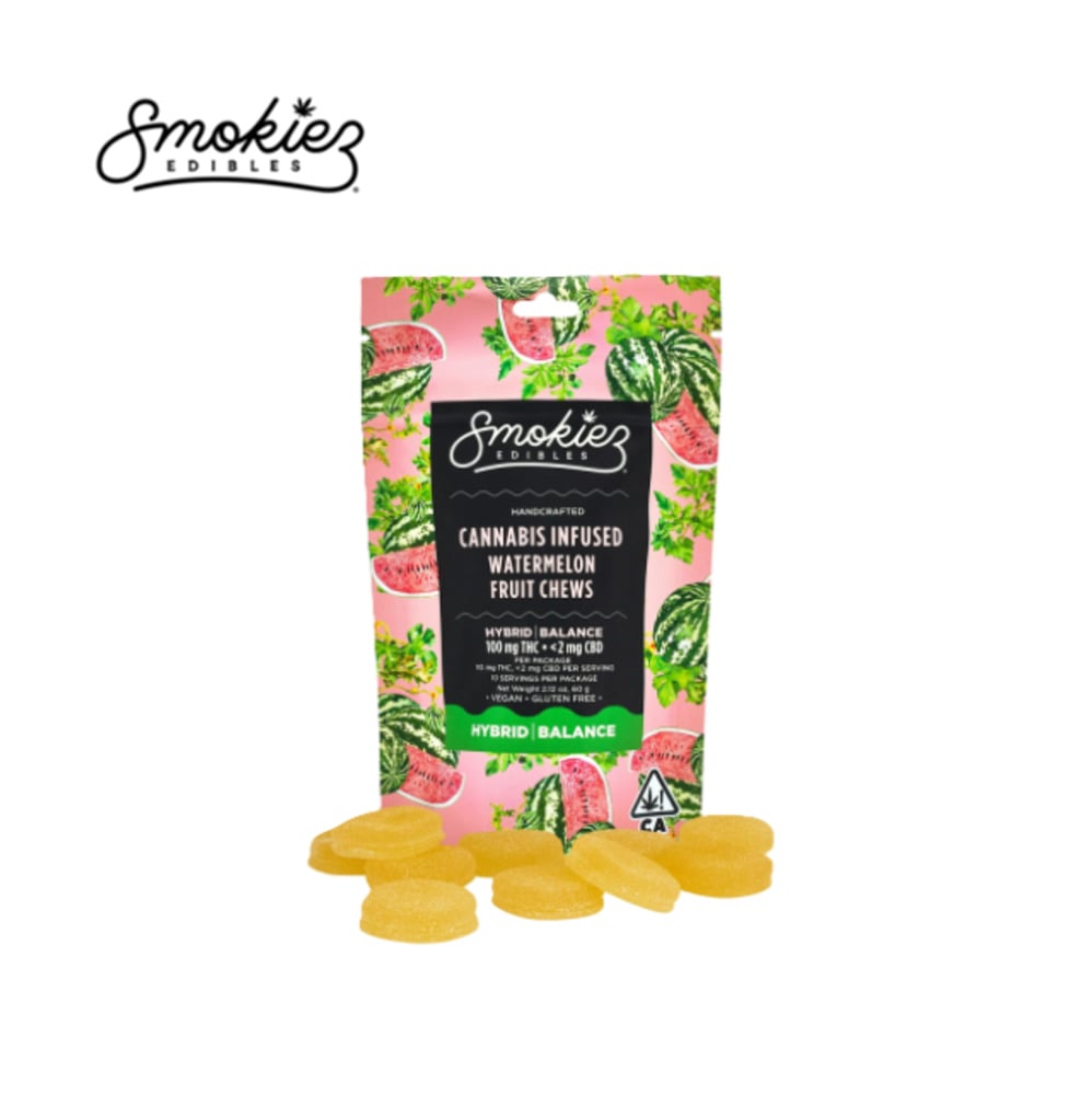WATERMELON 100MG 10 PACK FRUIT CHEWS