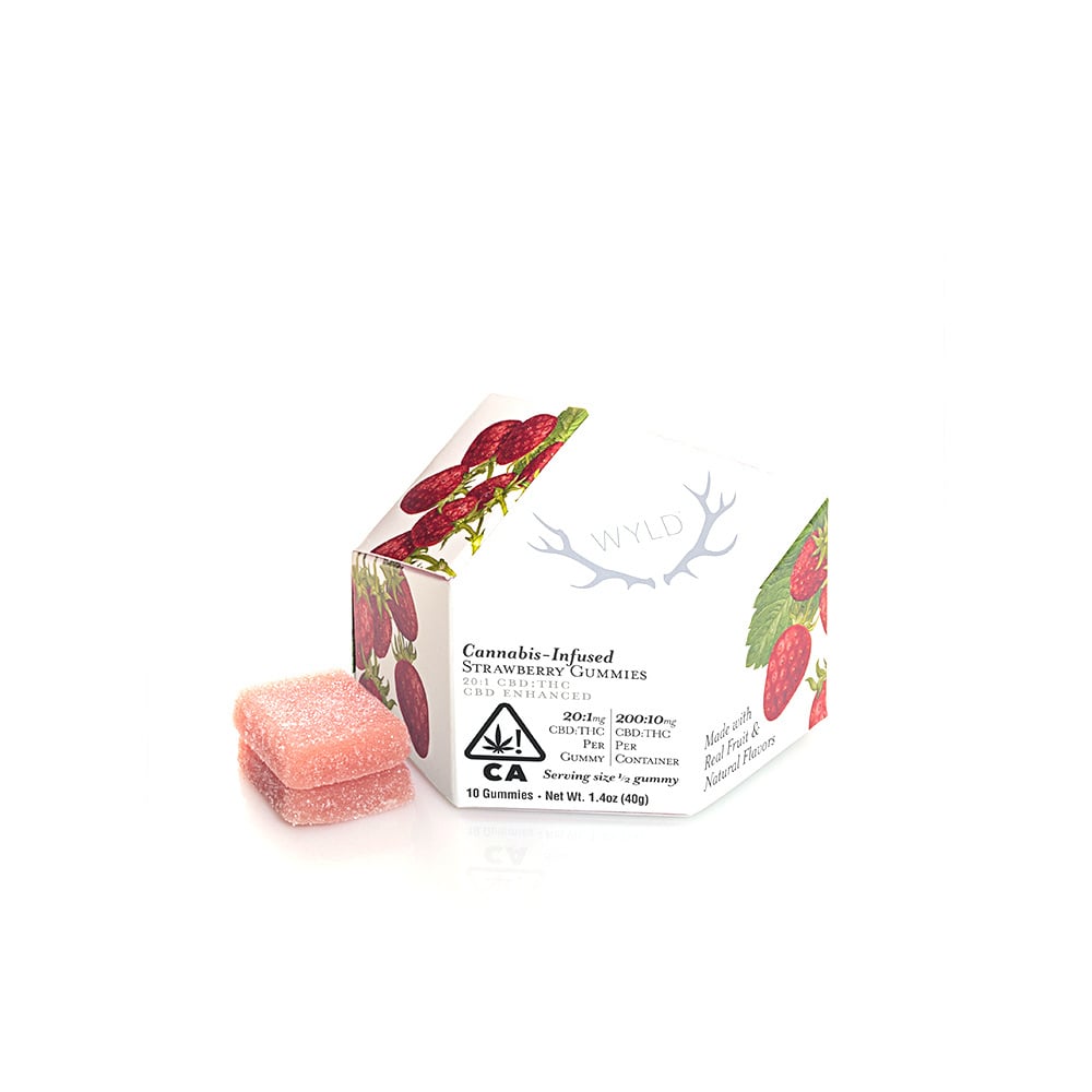 Strawberry 20:1 CBD + Hybrid Enhanced Gummies | 200mg:10mg