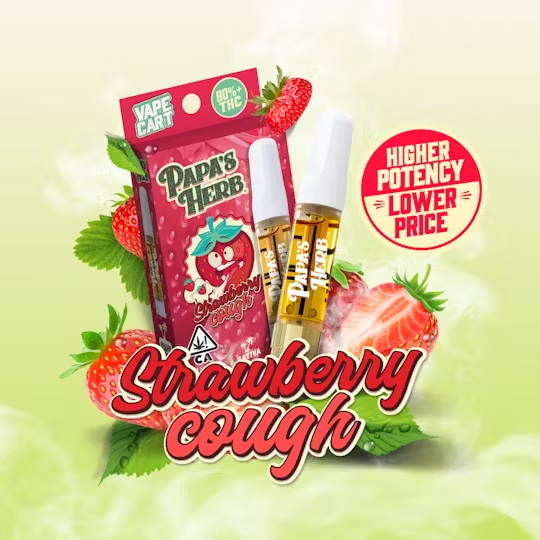 Strawberry Cough | Sativa - Ultra Extract High Purity Oil - 1G Vape Cartridge