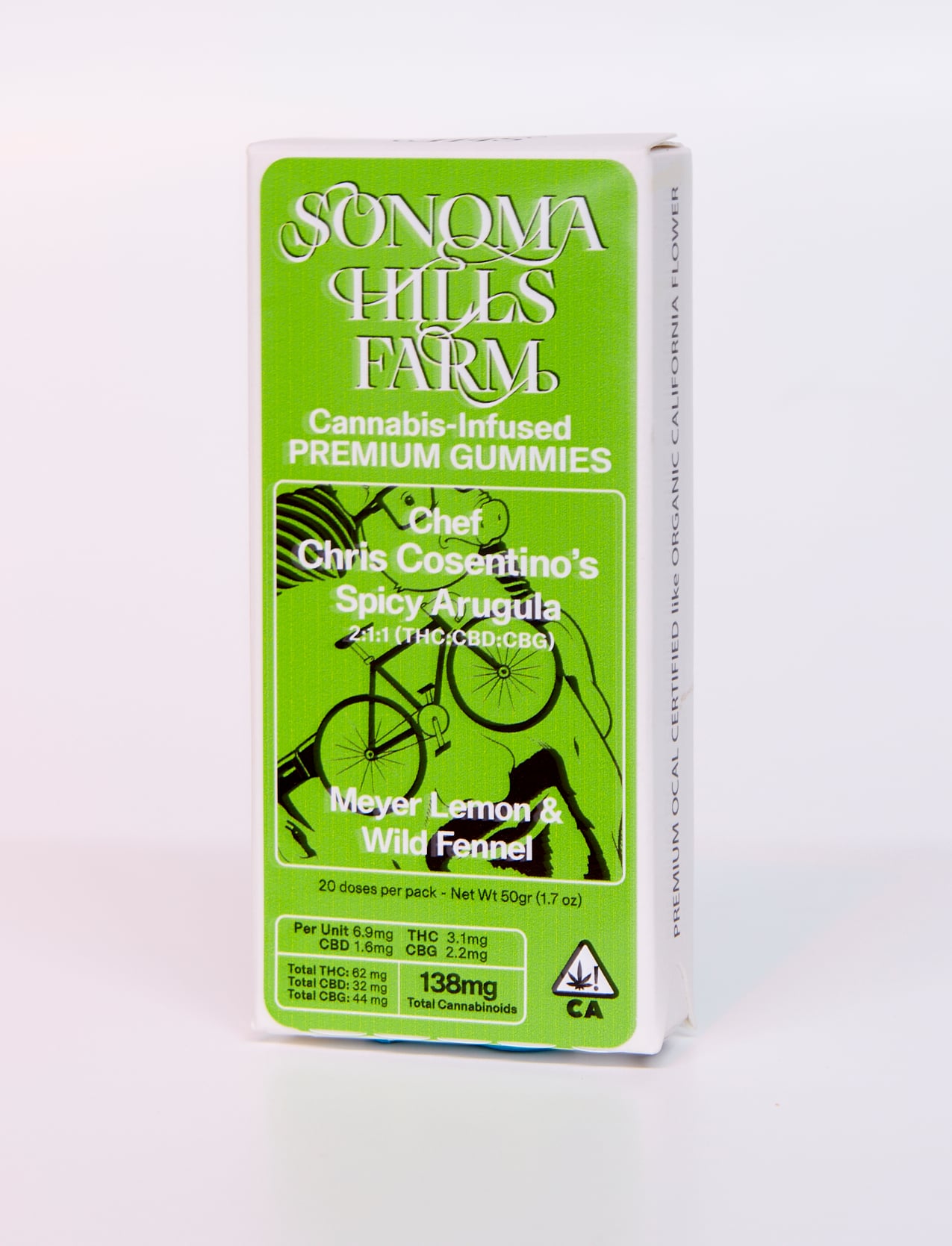 Chef Chris Cosentino's Spicy Arugula Gummy 2:1:1 (THC x CBD x CBG)