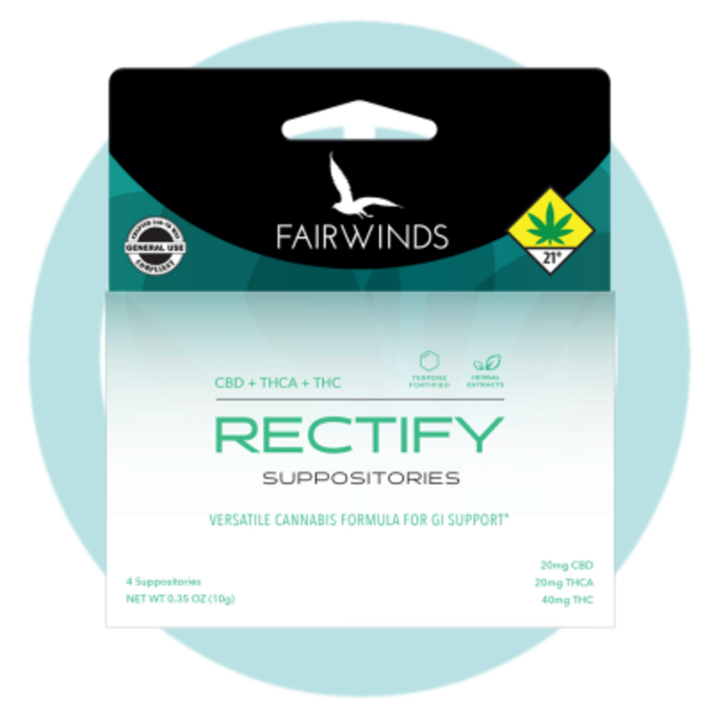Rectify Suppositories [6pk] (30mg CBD/30mg THCa/60mg THC)