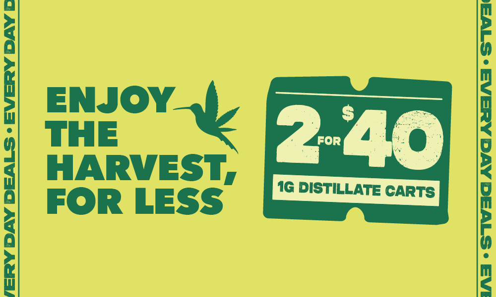 2 FOR $40 1G DISTILLATE CARTRIDGES special photo