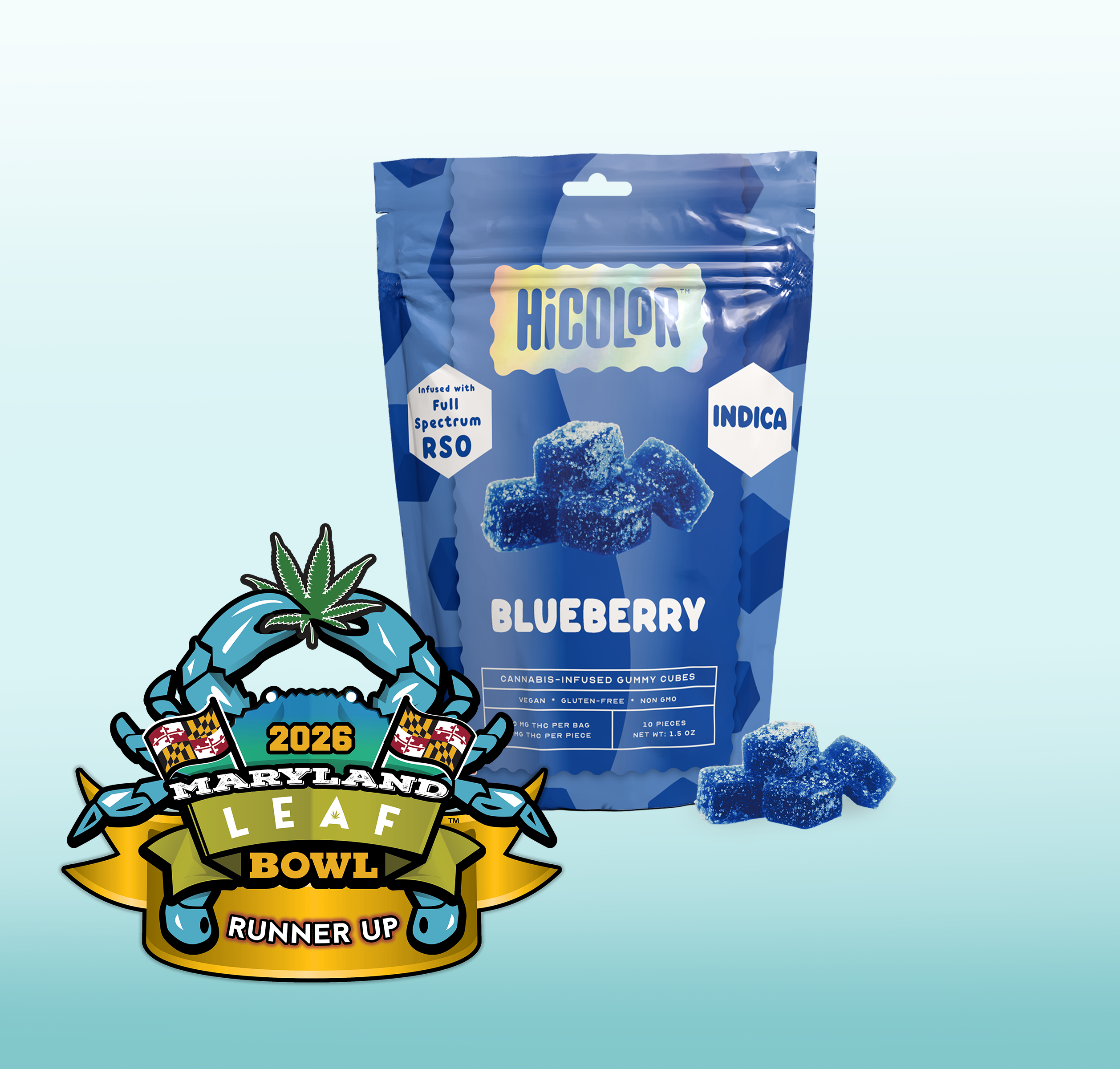 Blueberry RSO Gummies [10pk] (100mg)