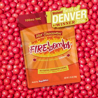 Joy Bombs - Fire Bombs | Candy Coated Fruit Chews | 40pk | 100mg | Hybrid