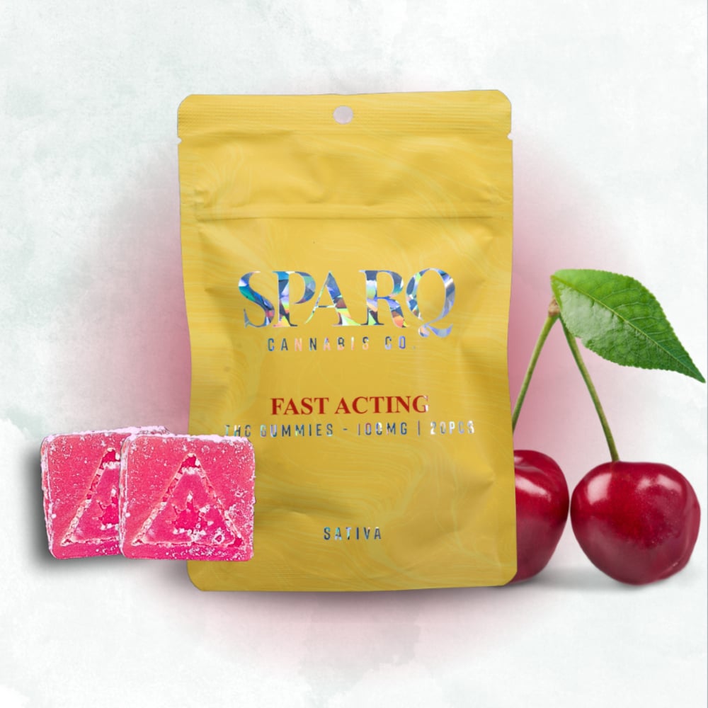 Sparq - Cherry Sativa Fast Acting Gummies (100mg 20pk)