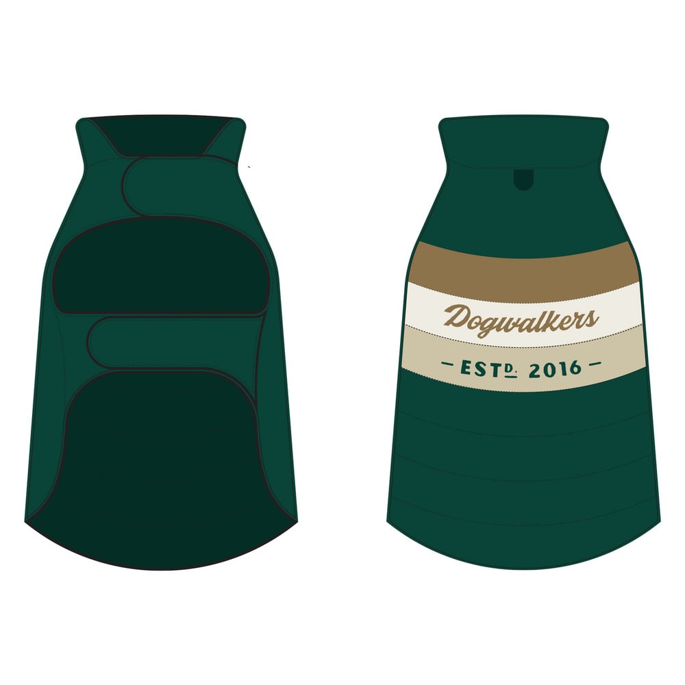 Puffer Coat For Dogs (Green) [S]