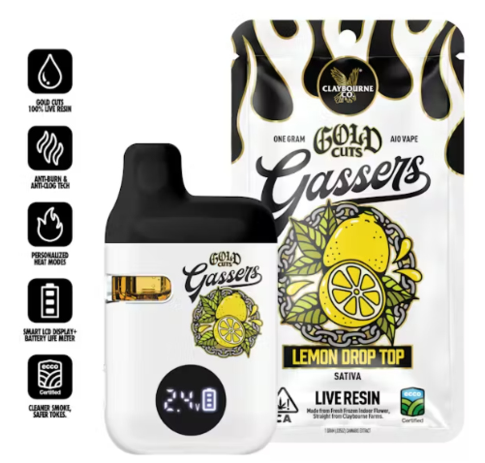 Lemon Drop Top  (1g) - Gassers All-In-One Liquid Diamonds Vape