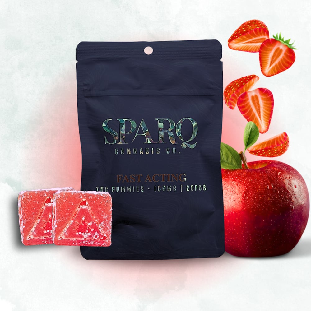 Sparq - Appleberry Indica Fast Acting Gummies (100mg 20pk)