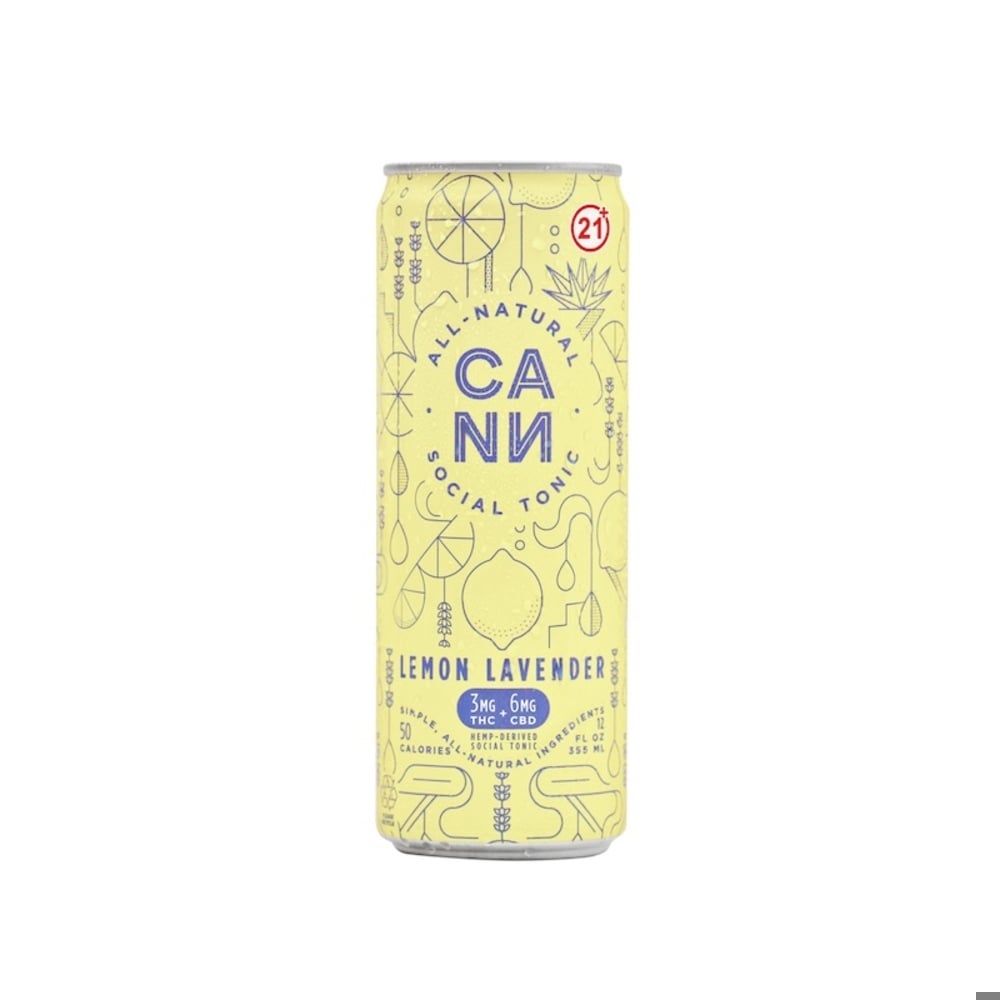 Cann - Hemp Derived Lemon Lavender 12oz (3mg THC 6mg CBD)
