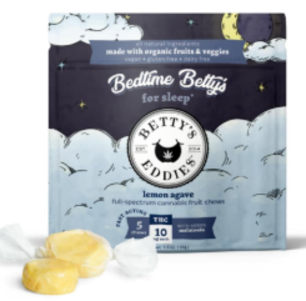 Bedtime Betty's - Lemon Agave [5pk] (50mg THC) Sleep Fruit Chews