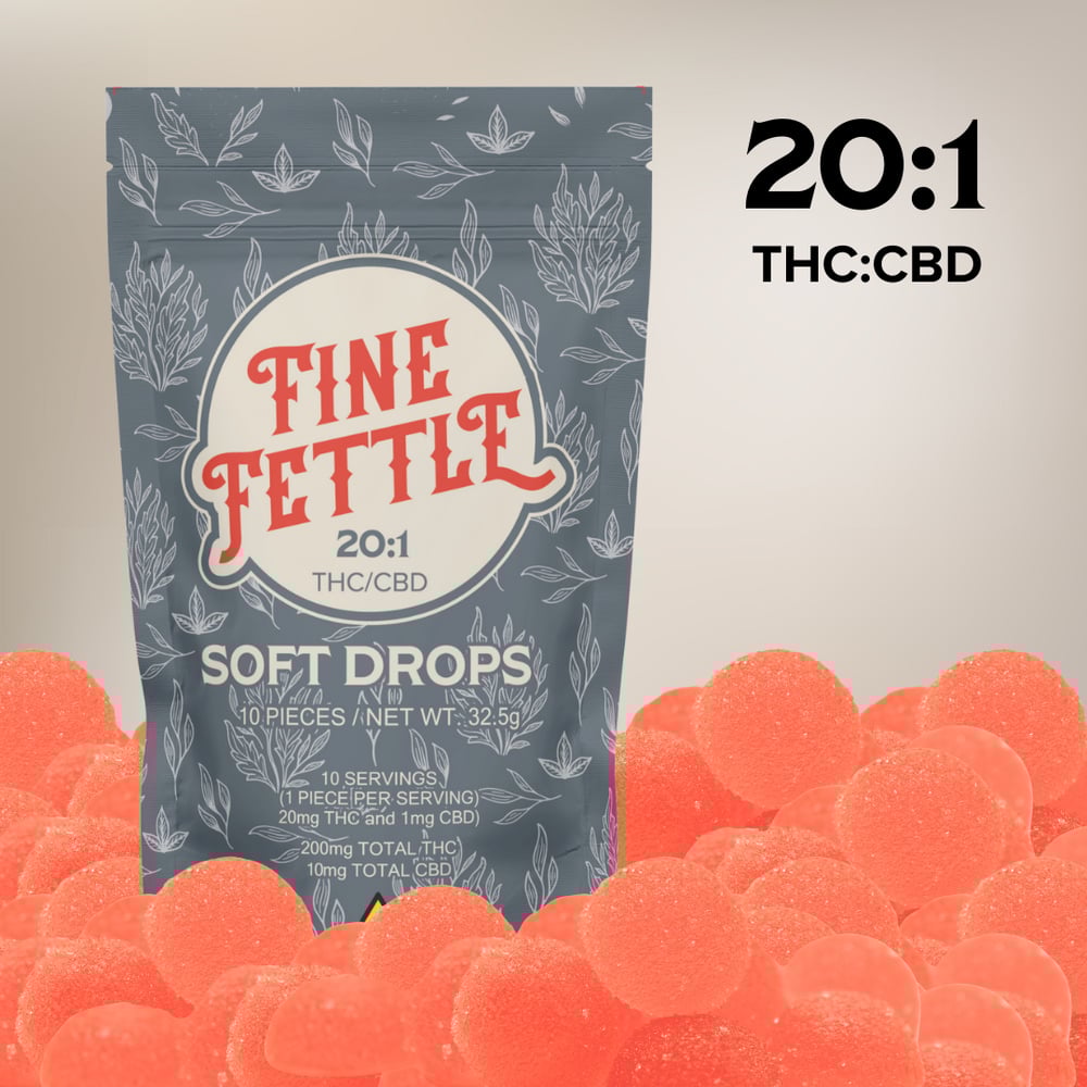FFD -  Watermelon Soft Drops 20:1 200mg THC : 10mg CBD 10pk