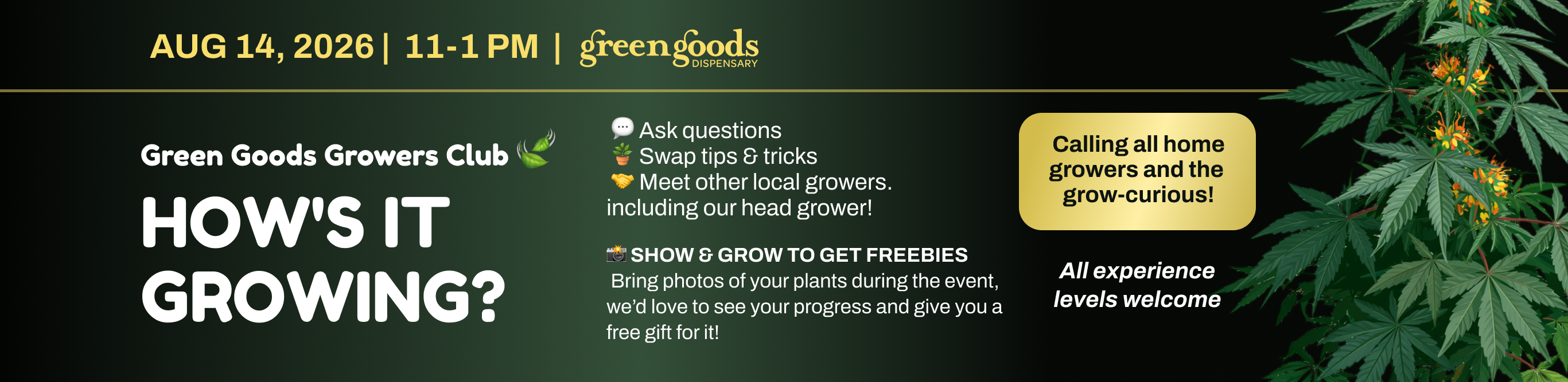 Green Goods - Layhill (AU) Marketing Banner
