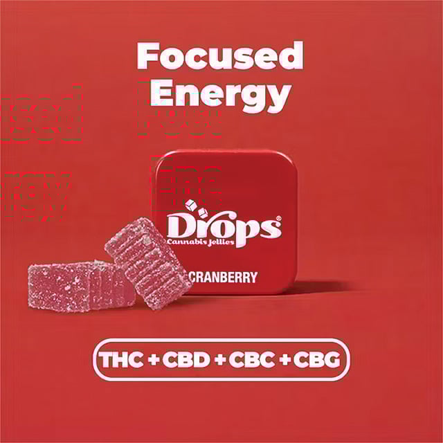 Cranberry ‘Daydreamy’ [2pk] (100mg THC, 100mg CBD)
