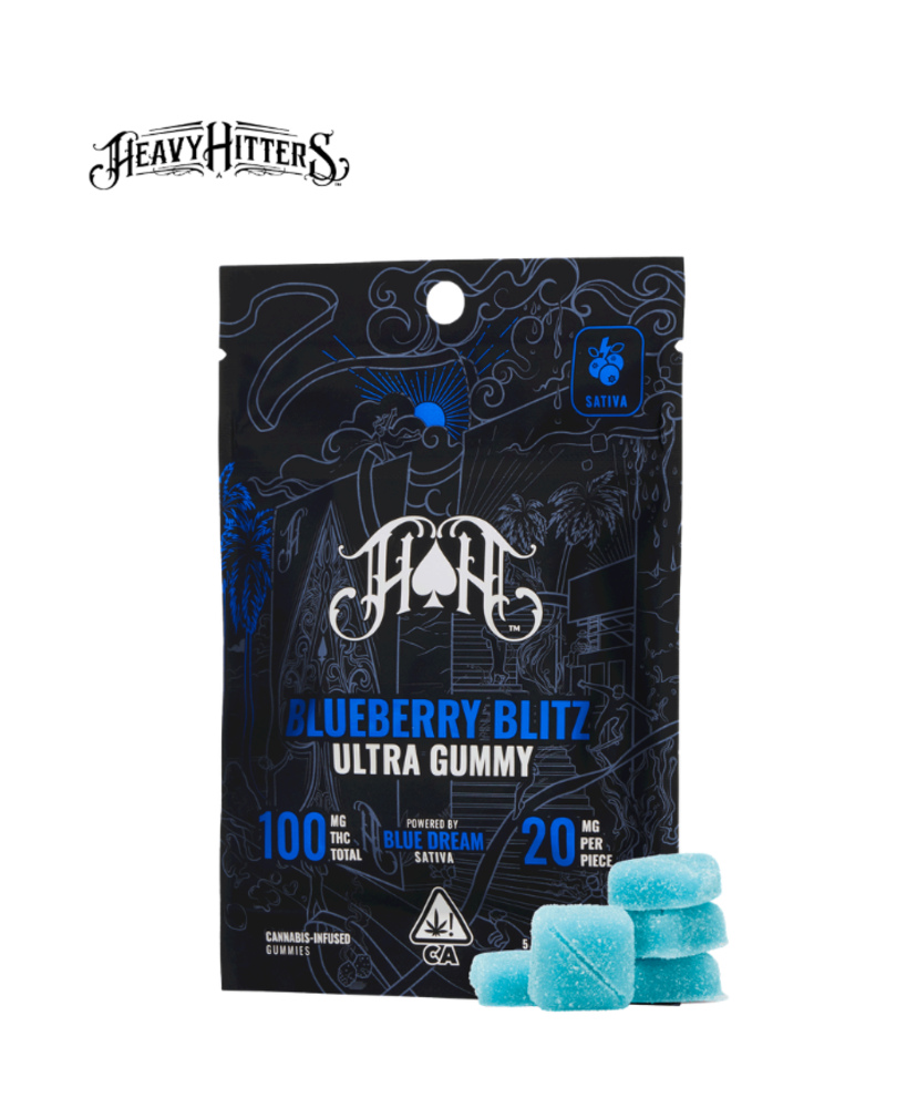 BLUEBERRY BLITZ 100MG 5 PACK GUMMIES