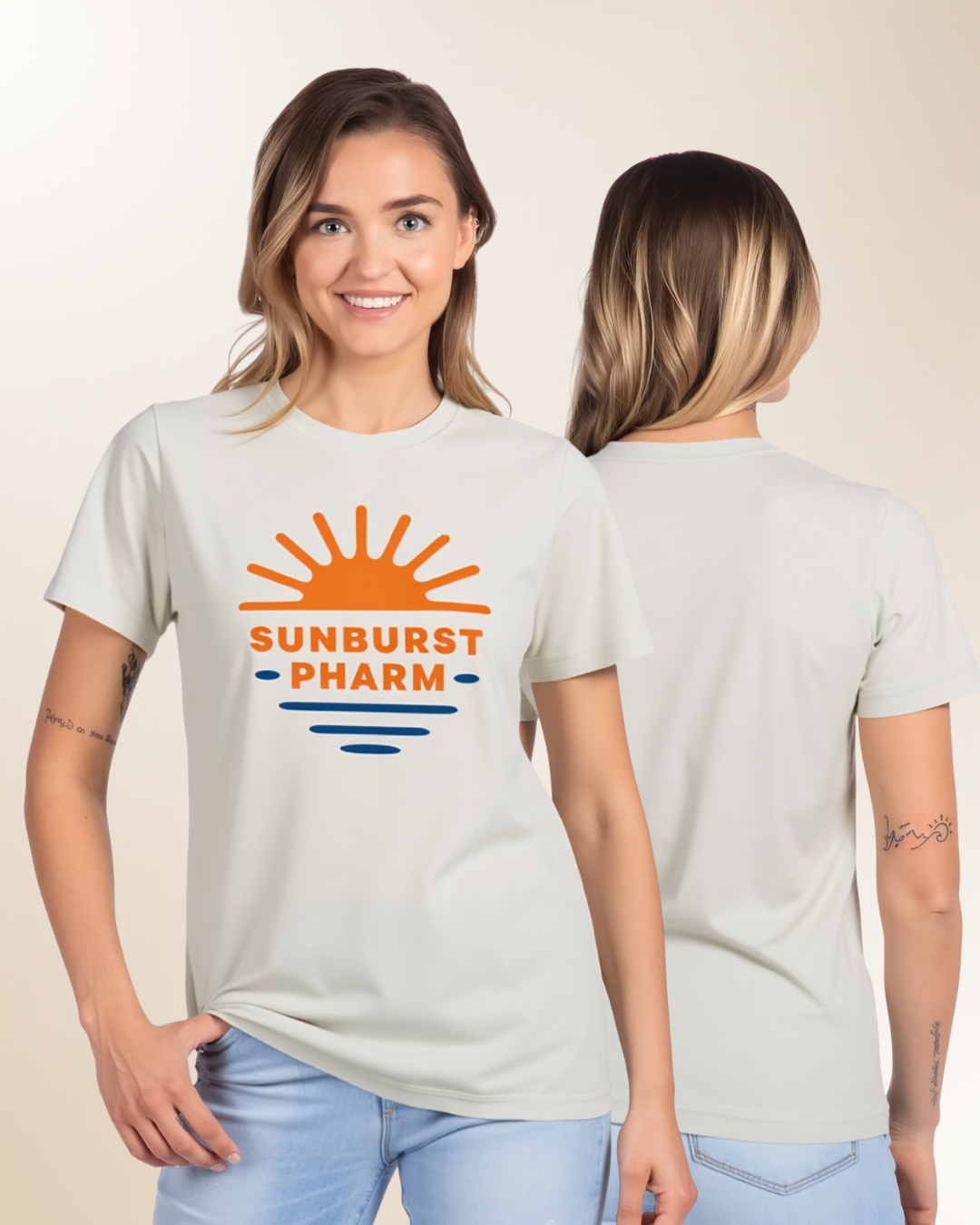 2025 Fitted Sunburst T-Shirt - Dust [L]