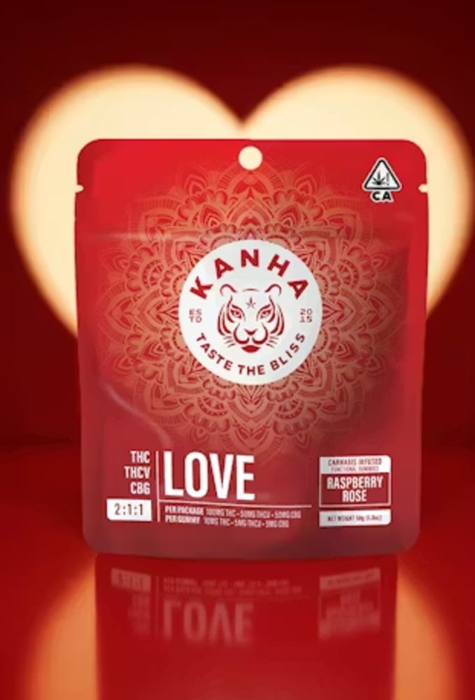FX 2:1:1 LOVE Raspberry Rose [10pk] (100mg THC/50mg THCV/50mg CBG)