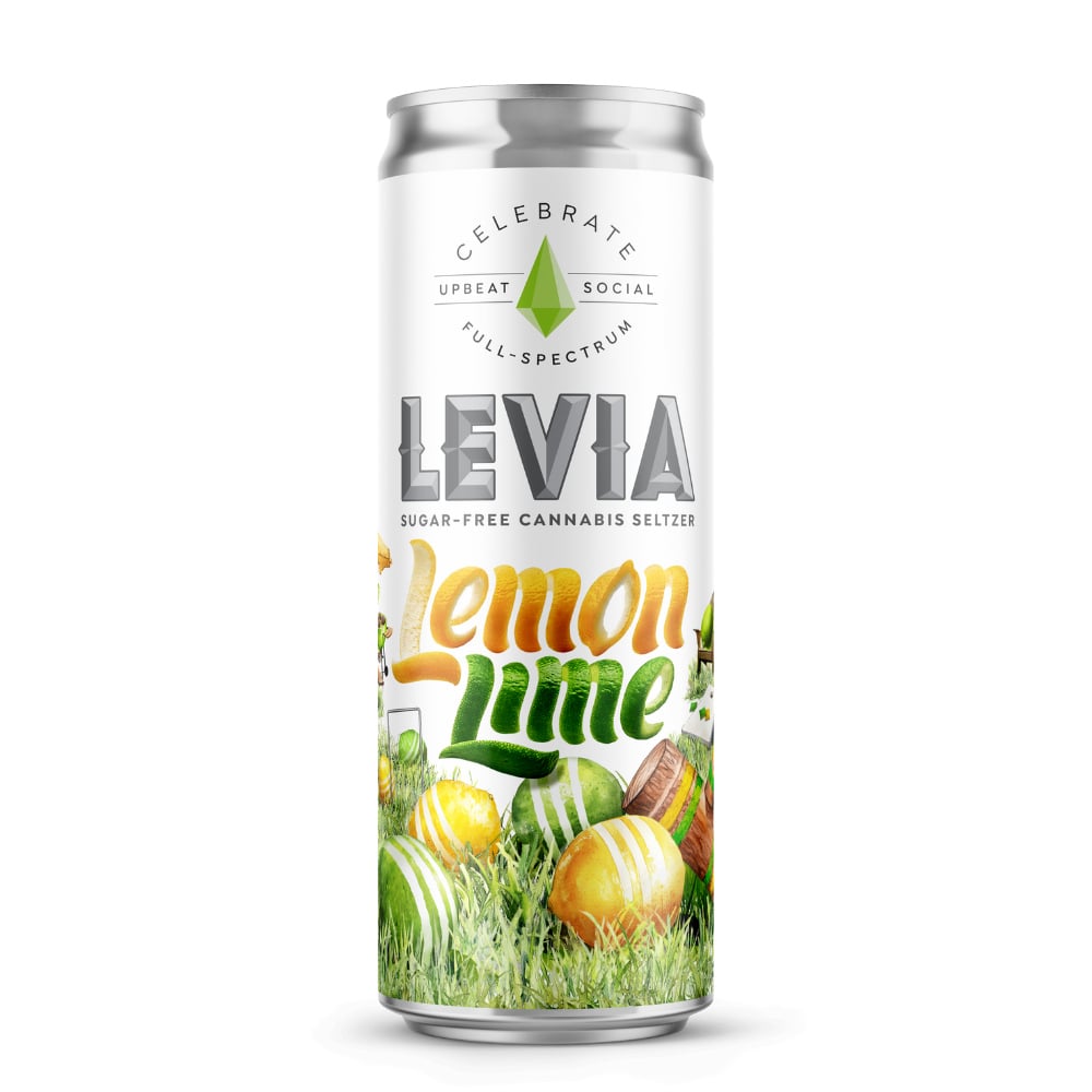 Levia - Celebrate Lemon Lime Hybrid Seltzer 5mg (12oz)