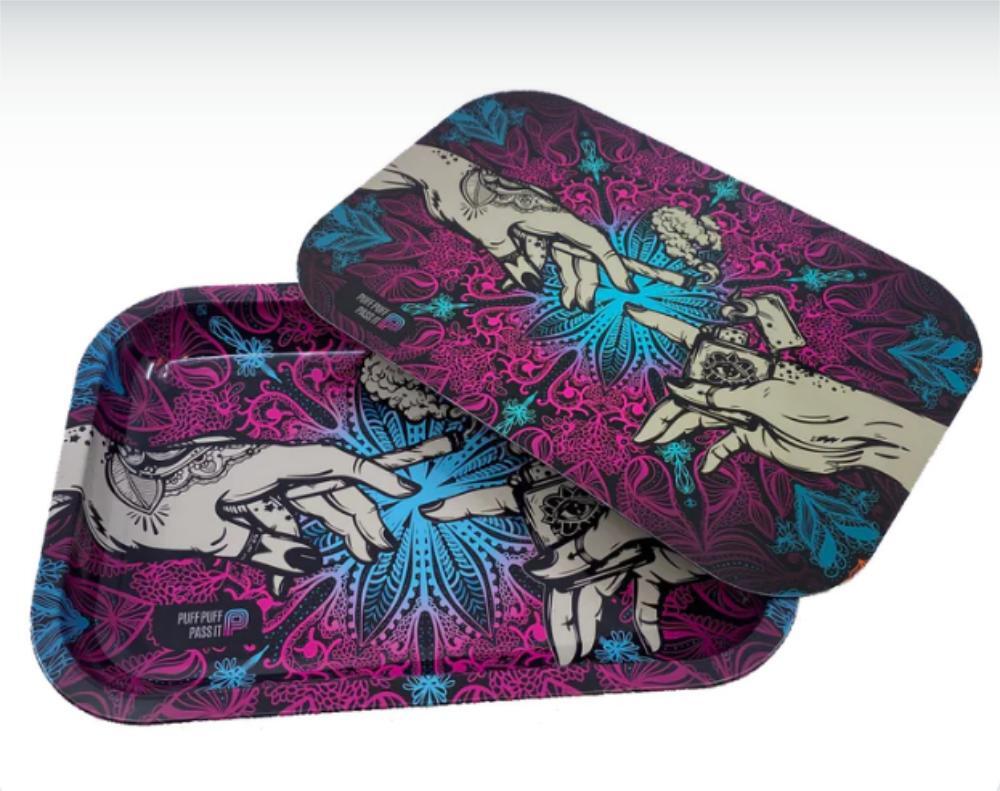 Pink Puff Puff Pass It Metal Tray