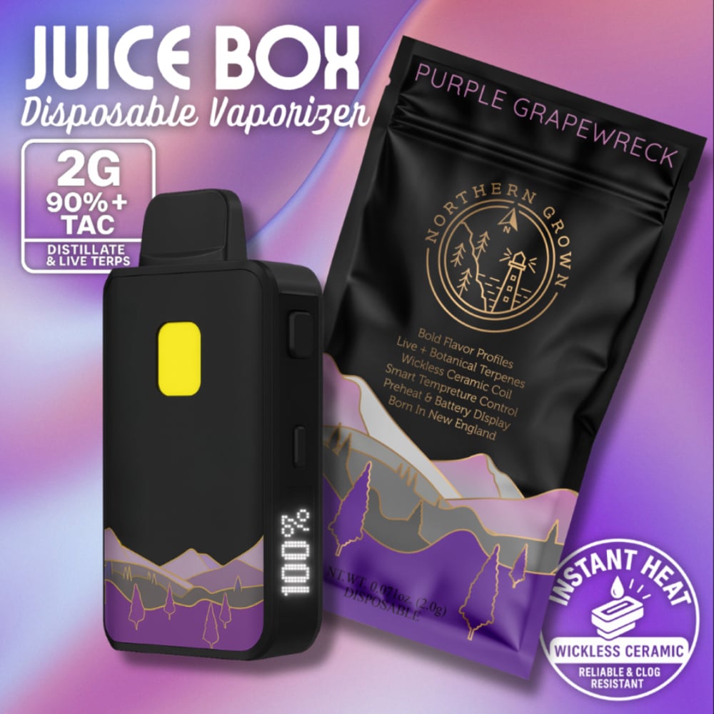 Northern Grown - Purple Grapewreck Juice Box Disposable (2g) Northern Grown - Purple Grapewreck Juice Box Disposable (2g)