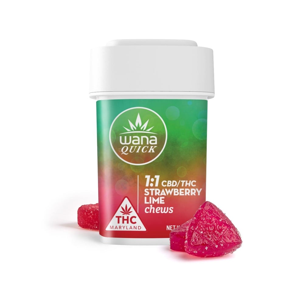 1:1 Strawberry Lime [10pk] (100mg CBD/100mg THC)