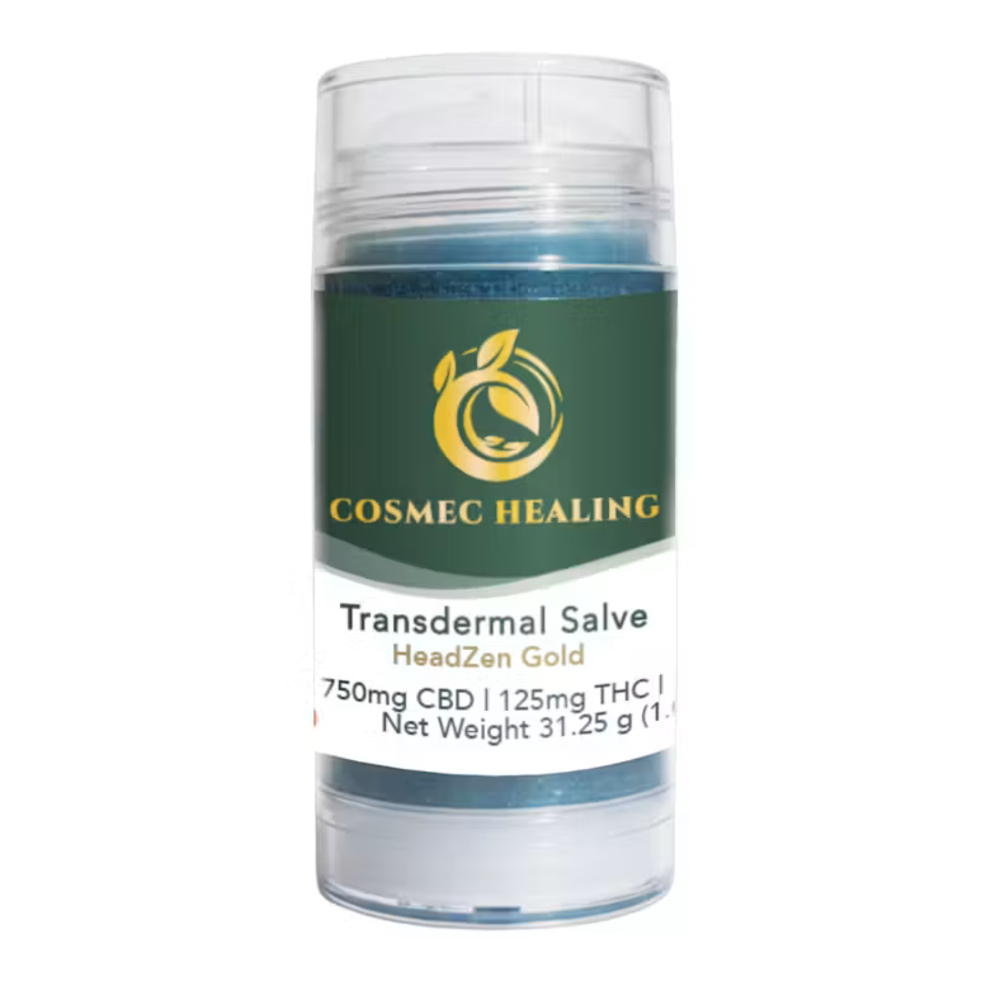 Headzen Gold Transdermal Salve (750mg CBD/125mgTHC/100mgCBC)