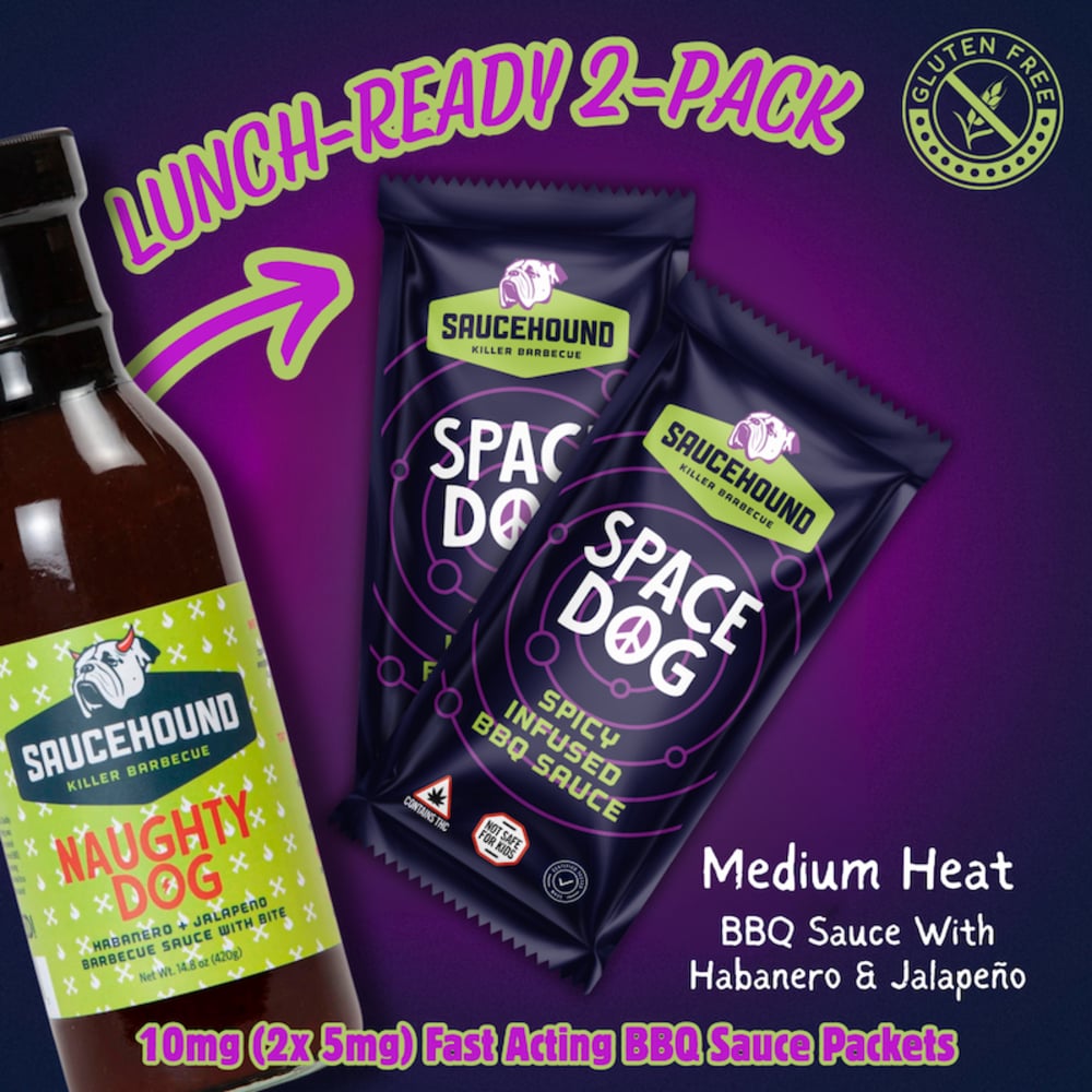 Space Dog - Infused Spicy BBQ Sauce Packets (10mg 2pk) Space Dog - Infused Spicy BBQ Sauce Packets (10mg 2pk)