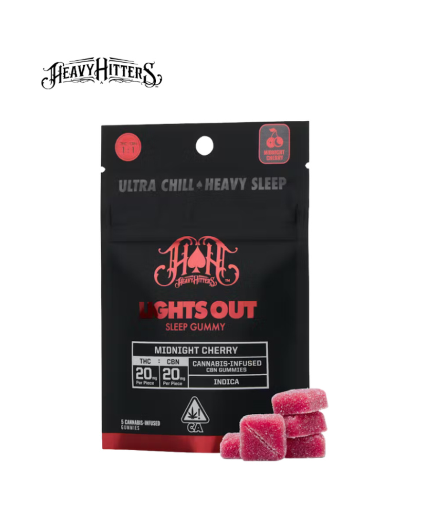 MIDNIGHT CHERRY 1:1 THC:CBN 100MG 5 PACK GUMMIES