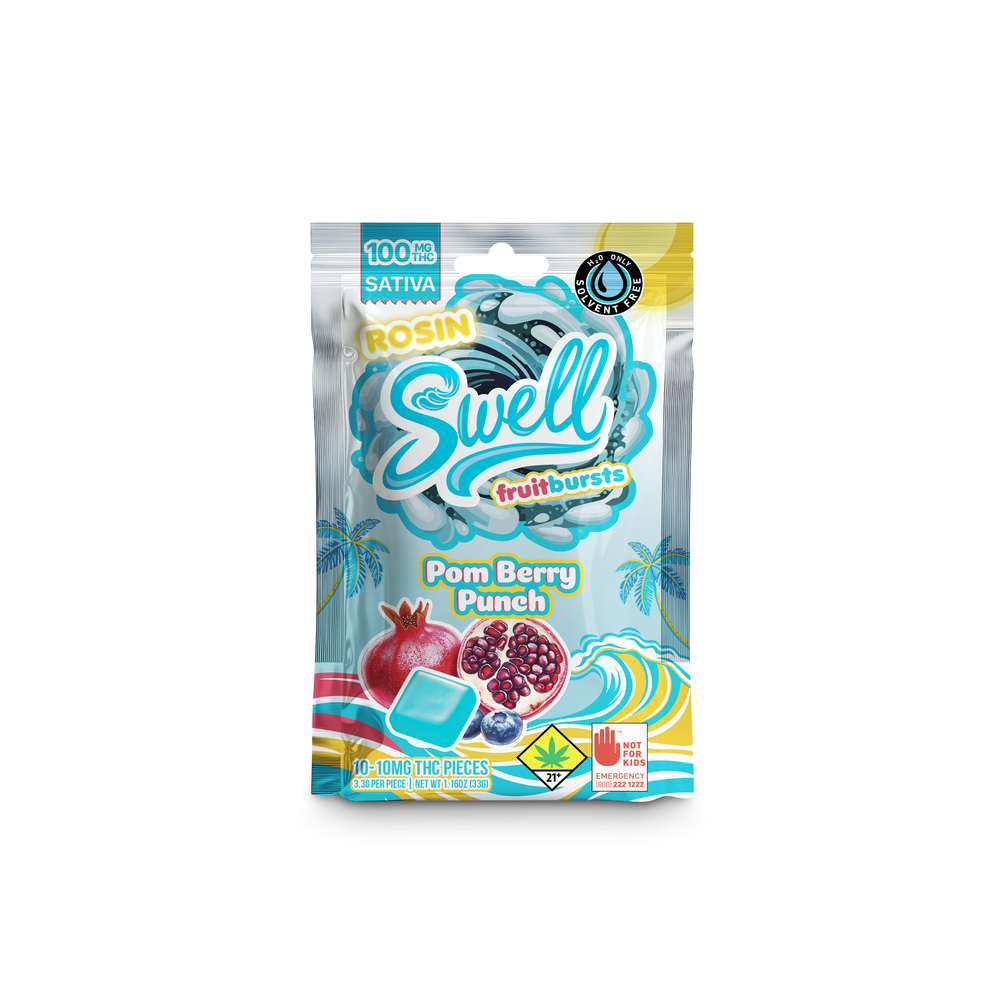 Rosin Pom Berry Punch - Sativa [10pk] (100mg)