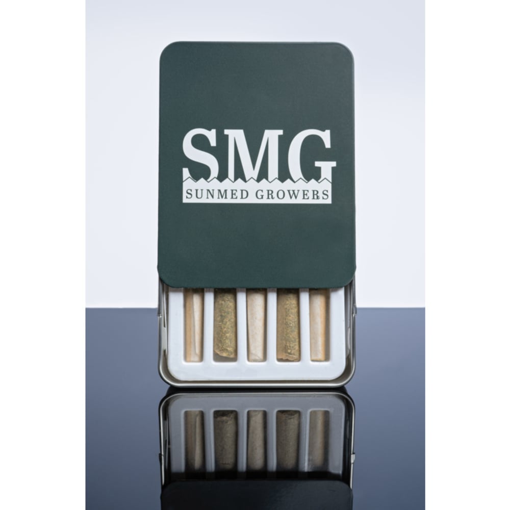 Gush Mints Pre-Roll 2.5g 5-Pack Tin Gush Mints Pre-Roll 2.5g 5-Pack Tin