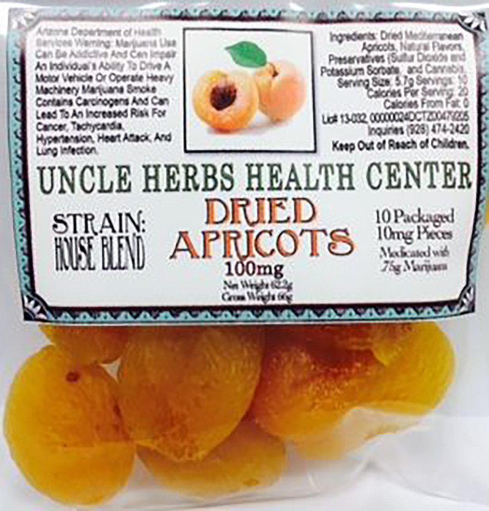 Dried Apricots (100mg) Uncle Herb's Dried Fruit Jane