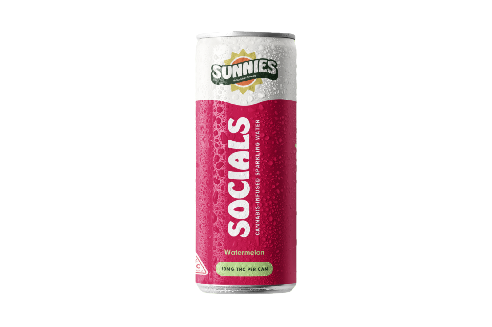 Socials - Watermelon Sparkling Water - 10mg