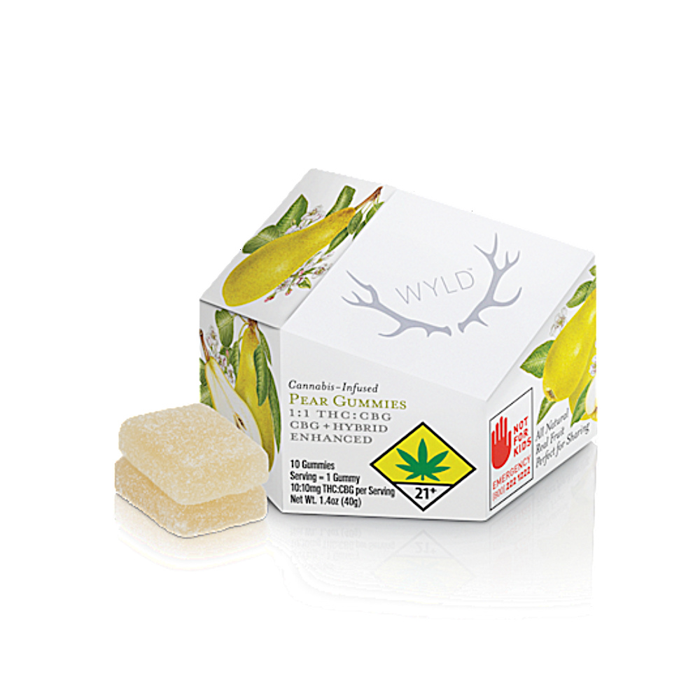 Pear 1:1 CBG + Hybrid Enhanced Gummies | 100mg