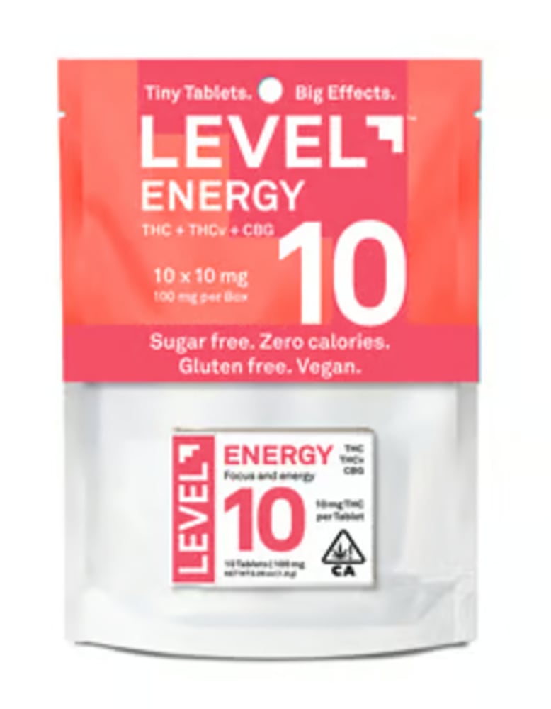 LEVEL 10 Energy [10pk] (100mg THC/50mg THCv/30mg CBG)