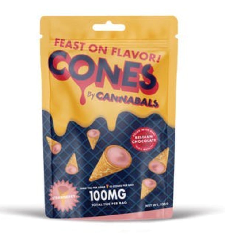 Strawberry  Cones [10pk] (100mg)